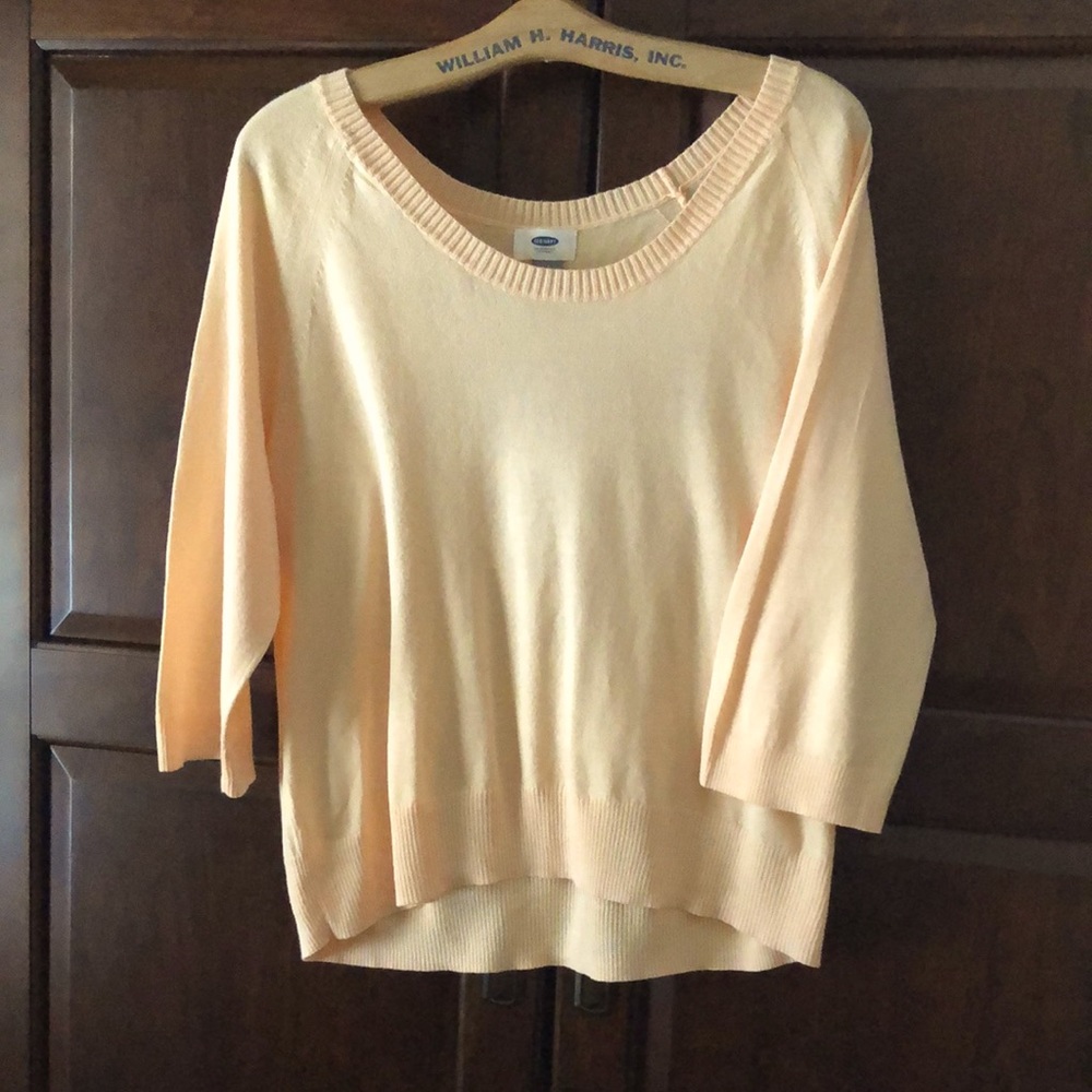 Old Navy Soft Peach Shell relaxed shoulder Top